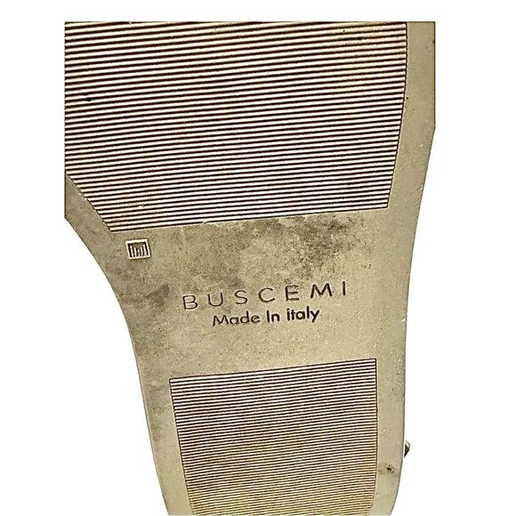 Buscemi High Top Men’s Sneaker Gray Leather Size EU 41 US 8.5  Pre-Owned - Picture 5 of 12